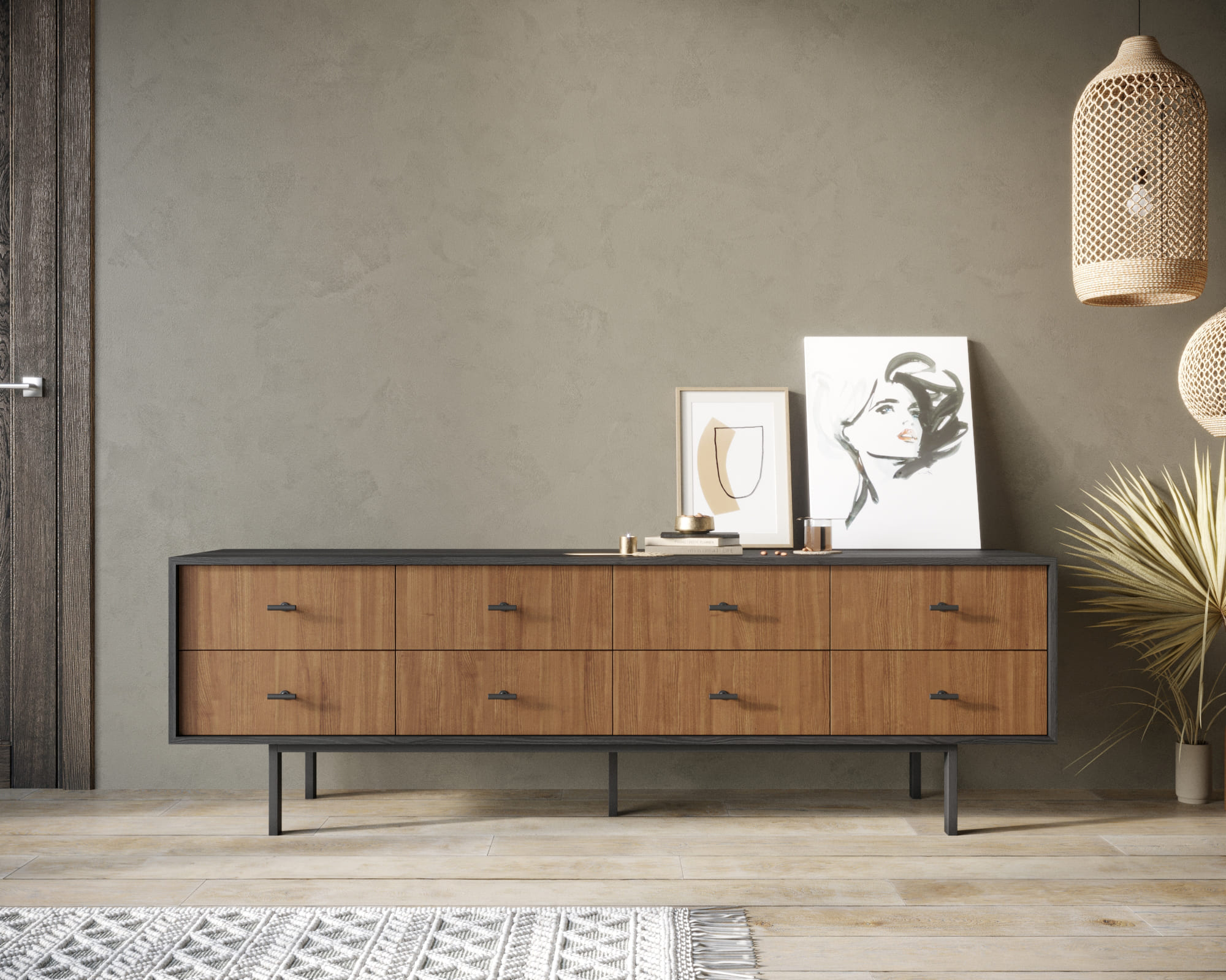 Комод с восемью ящиками "Emerson" арт EM03 в интернет-магазине