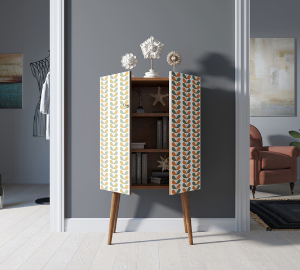 Комод на высоких ножках "Berber" принт 23 арт BB09/Print_23