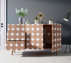 Комод "Berber" с двумя дверками и ящиками принт 17 арт BB17/Print_17