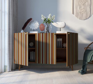 Комод "Berber" три дверки 20 принт арт BB01/Print_20