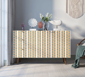 Комод "Berber" с двумя дверками и ящиками принт 23 арт BB17/Print_23