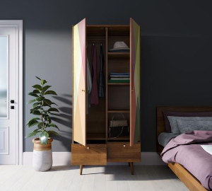 Шкаф двухстворчатый "Berber" принт 16 арт BB16/Print_16