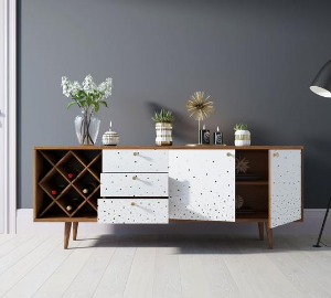 Комод "Berber" удлиненный с бутылочницей 15 принт арт BB15/Print_15