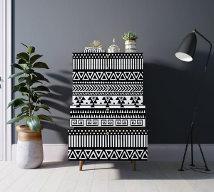 Комод высокий "Berber" принт 19 арт BB10/Print_19