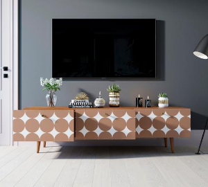 Комод "Berber" с ящиками низкий под TV принт 17 арт BB19/Print_17