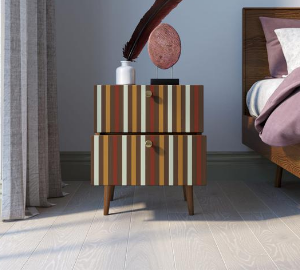 Тумбочка "Berber" с двумя ящиками 20 принт арт BB03/Print_20