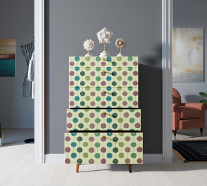 Комод высокий "Berber" принт 24 арт BB10/Print_24
