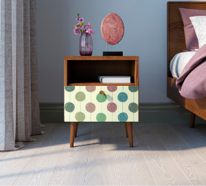 Тумбочка "Berber" с одним ящиком 24 принт арт BB06/Print_24