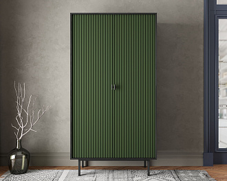 Шкаф двухдверный "Emerson" арт EM091/green/L