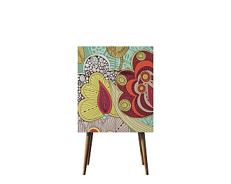 Комод на высоких ножках "Berber" принт 6 арт BB09/Print_06