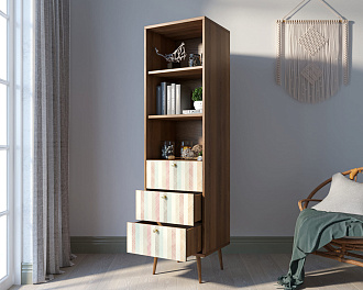 Стеллаж с ящиками "Berber" принт 45 арт BB45/Print_45