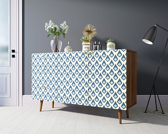 Комод "Berber" с двумя дверками и ящиками принт 13 арт BB17/Print_13