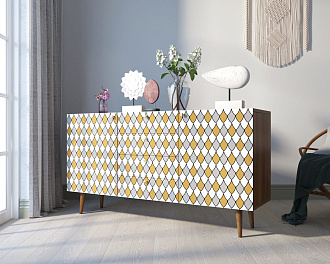 Комод "Berber" с ящиками 22 принт арт BB14/Print_22