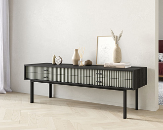 Консоль с двумя ящиками "Emerson" арт EM23/gray/L