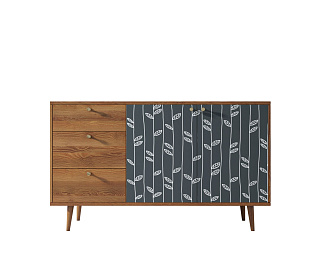 Комод "Berber" с двумя дверками и ящиками 18 принт арт BB05/Print_18