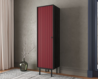 Шкаф c одной дверкой "Emerson" арт EM101/red/L