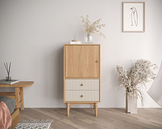 Высокая тумба Bubble Solid с двумя ящиками арт BBL11S