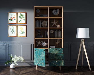 Стеллаж на комоде "Berber" принт 41 арт BB44/Print_41