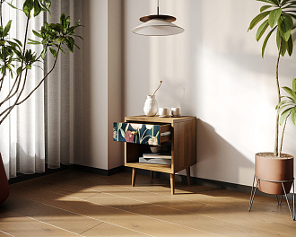 Тумбочка "Berber" с открытой полкой 35 принт арт BB33/Print_35