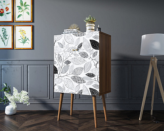 Комод на высоких ножках "Berber" 9 принт арт BB09/Print_09