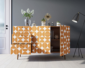 Комод "Berber" с двумя дверками и ящиками принт 14 арт BB17/Print_14