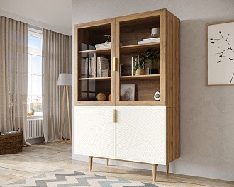 Буфет с двумя дверками "Line" LN11/GR1/beige