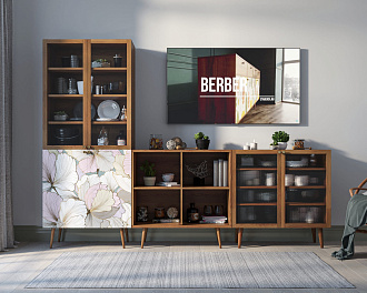 Буфет "Berber" с дверками малый принт 31 арт BB37/Print_31