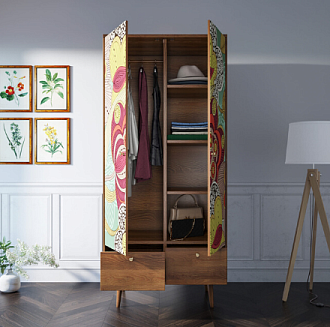 Шкаф двухстворчатый "Berber" принт 6 арт BB16/Print_06