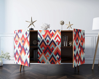 Комод "Berber" три дверки 2 принт арт BB01/Print_02