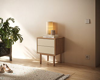 Тумбочка с двумя ящиками "Alice" арт ALC17