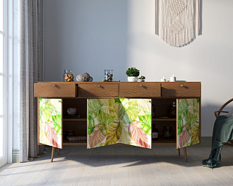 Комод "Berber" четыре дверки и четыре ящика 29 принт арт BB25/Print_29