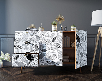 Комод "Berber" с двумя дверками и ящиками принт 9 арт BB17/Print_09