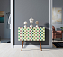 Комод на высоких ножках "Berber" малый принт 24 арт BB13/Print_24