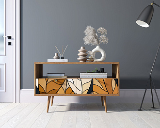 Консоль "Berber" с двумя ящиками принт 08 арт BB22/Print_08