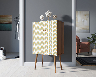 Комод на высоких ножках "Berber" принт 23 арт BB09/Print_23