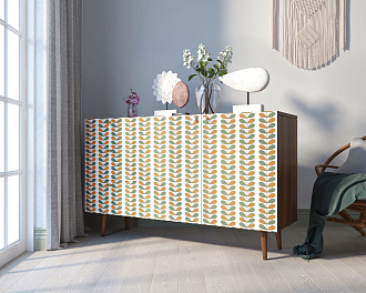 Комод "Berber" с двумя дверками и ящиками принт 23 арт BB17/Print_23