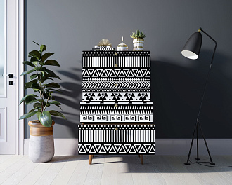 Комод высокий "Berber" принт 19 арт BB10/Print_19