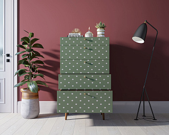 Комод высокий "Berber" принт 12 арт BB10/Print_12