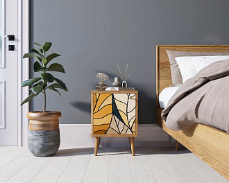 Тумбочка "Berber" с дверкой 08 принт арт BB21/Print_08