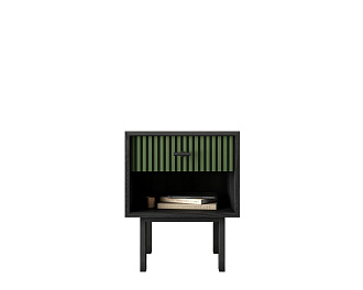 Тумбочка с верхним ящиком "Emerson" арт EM11/green/L