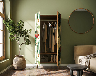 Шкаф малый двухстворчатый "Berber" принт 7 арт BB08/Print_07