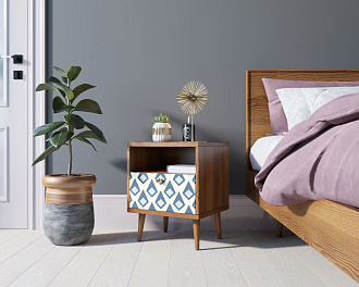 Тумбочка "Berber" с одним ящиком 13 принт арт BB06/Print_13