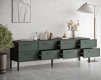 Комод с восемью ящиками "Nicole" арт NEM03G
