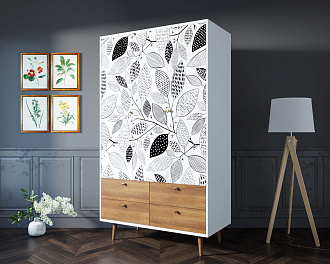 Шкаф трехстворчатый "Berber" принт 9 арт BB02/Print_09