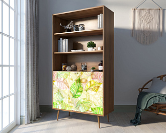 Стеллаж с дверками "Berber" принт 29 арт BB26/Print_29