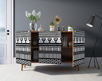 Комод "Berber" три дверки 19 принт арт BB01/Print_19