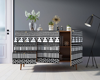 Комод "Berber" с двумя дверками и ящиками принт 19 арт BB17/Print_19