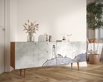 Комод "Berber" удлиненный арт BB11/Print_51