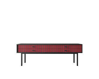 Консоль с двумя ящиками "Emerson" арт EM23/red/L