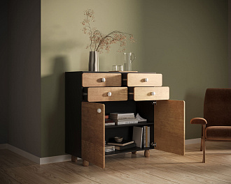 Большой комод с ящиками и дверками "Split" SP19